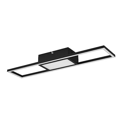 Immagine di Reality, Plafoniera, Twister incl. 1 x LED,SMD,30,0 Watt,2700 6000K,4500 Lm. Finitura: Metallo, nero opaco L:90,5cm, L:24,0cm, A:8,5cm Comando a distanza,Dimmer integrato,