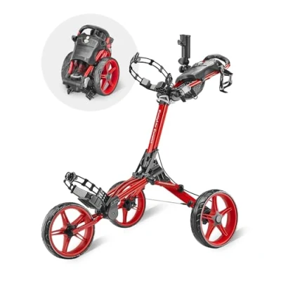 Immagine di Caddytek Caddylite Compact, Red, Carrello da Golf Push Pull Unisex, Rosso, Taglia Unica