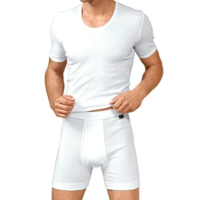 Immagine di Schiesser Cotone Essentials Pantalone, Bianco (Weiß (100 weiss), XL Uomo