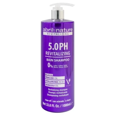 Immagine di abril et nature Shampoo Capillare 5.0 PH Revitalizing Protegge e Mantiene il Colore Lunga Durata Senza Solfati né Parabeni Trattamento Professionale Maggiore Lucentezza 1000 ml