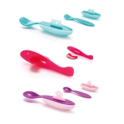 Immagine di Guzzini Bimbi Set di Posatine, Irene Guerrieri, 19 x h6 cm, Multicolore