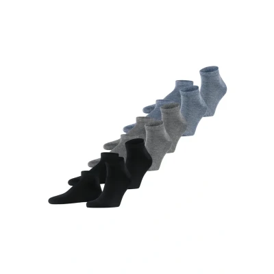 Immagine di Falke Happy 6PACK Sneaker Socks Everyday Casual Calze, Uomo, Taglia: 47 50, Black/blue
