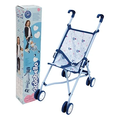 Immagine di Cicciobello Passeggino 4 Ruote Tessuto Personalizzato con Grafica Cicciobello, a Partire dai 3 anni in su, Pieghevole, Giochi Preziosi, GPZ06995