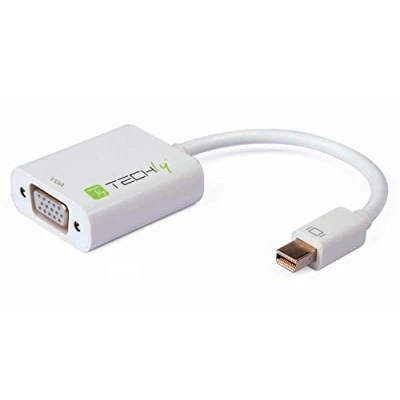 Immagine di Techly 302891 Adattatore Mini DisplayPort (Thunderbolt) 1.2 / VGA Attivo Bianco