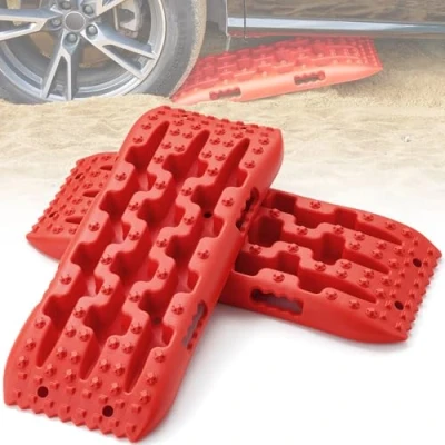 Immagine di VEVOR Pannelli Trazione per Veicoli Materiale PP, di Recupero ATV/Automobili/Pickup/SUV/RV, Tappetini 692 x 278 68 mm Pneumatici su Neve, Sabbia, Fango e Terreno Sciolto