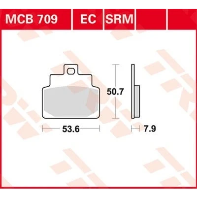 Immagine di TRW Sinter Maxi Scooter MCB709SRM Kit pastiglie freno