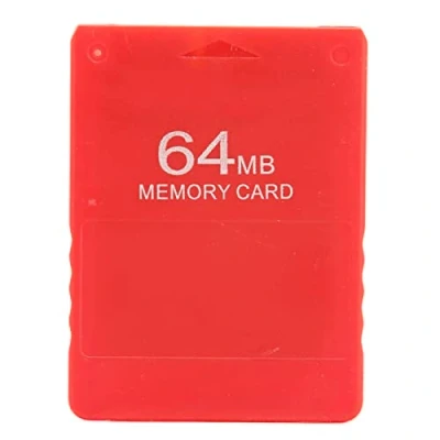 Immagine di Scheda di Memoria per , Giochi Ad Alta Velocità da 64 MB FMCB V1.966 Dati Esterna Videogiochi Plug And Play Console Gioco 2(rosso)