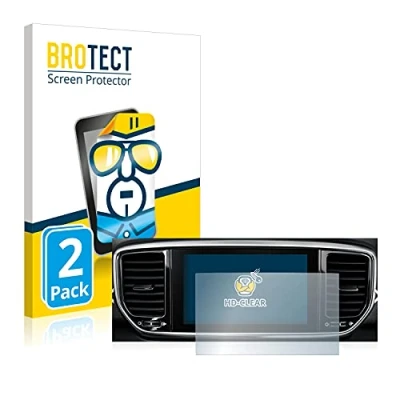Immagine di brotect Pellicola Protettiva per Kia Sportage QLPE 2020 Infotainment System 8&quot; Protezione Schermo (2 Pezzi) [Trasparente, Anti Impronte]