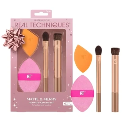 Immagine di Real Techniques Matte + Merry SET Brush Sponge PUFF Kit pennelli, Taglia: 280 g,