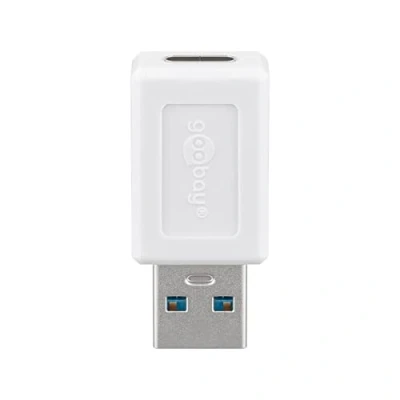 Immagine di Goobay 55225 USB C/USB A OTG Adattatore Super Speed per Il Collegamento di Cavi Ricarica Converte la Presa in C