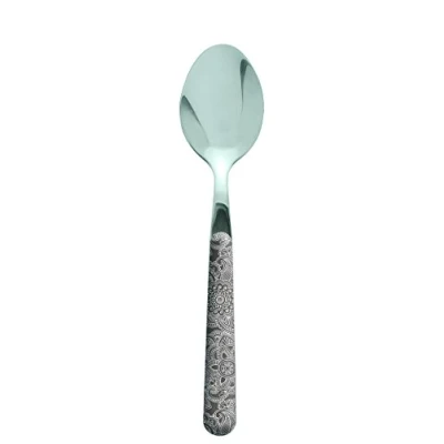 Immagine di Excelsa Enjoy Cucchiaio Mehndi, Acciaio Inossidabile, Grigio