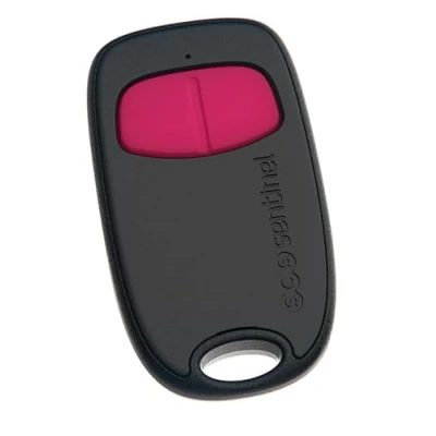 Immagine di SCS Sentinel, AAM0131, Telecomando per cancello a 2 canali con codice segreto rotante, frequenza di trasmissione 433,92 Mhz, 1 batteria al litio CR2016, SimplyControl, Fucsia