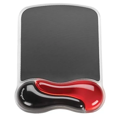 Immagine di Kensington 62402 Mouse Pad con Poggiapolsi, Duo Gel Ergonomico, Compatibile Laser e Ottici per l&#039;Uso Confortevole di Computer, Laptop PC a Casa o in Ufficio, Rosso/Nero