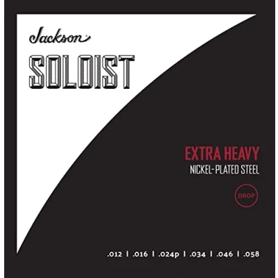 Immagine di Jackson Soloist Strings, Drop Extra Heavy .012 .058