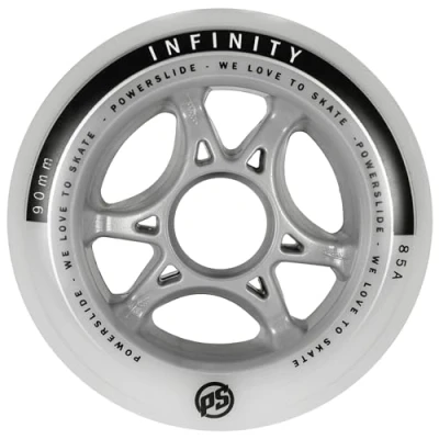 Immagine di Powerslide Rollen Infinity II Set da 4 ruote per pattini in linea, 90mm, Bianco