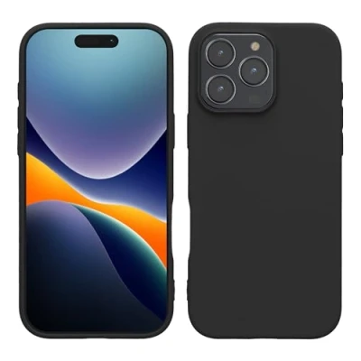 Immagine di kwmobile Custodia Compatibile con Apple iPhone 16 Pro Max Cover Back Case per Smartphone in Silicone TPU Protezione Gommata nero matt