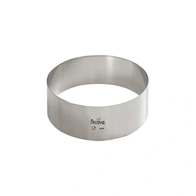 Immagine di Decora 0063712 Cerchio Inox 12 x 4 cm in Acciaio Inossidabile, Argento