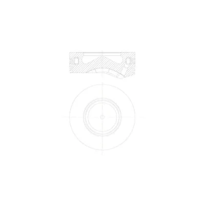 Immagine di MAHLE ORIGINAL 081 PI 00105 001 pistone 84,25mm supporto anello del raffreddato con porta fascia elastica, canale raffreddamento BMW: X5