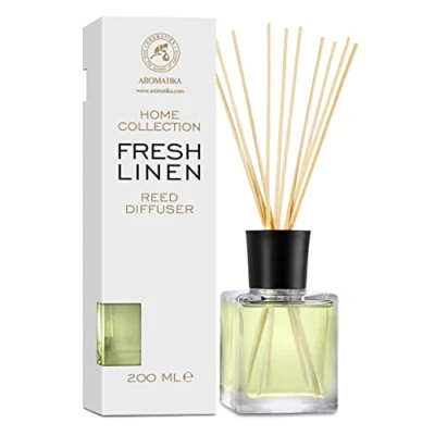 Immagine di Diffusore a Lamella Fresco Bucato 200ml Bastoncini profumati Ambiente Profumatori Aroma di Deodorante Aromi