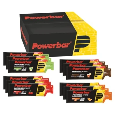 Immagine di Powerbar PowerGel Hydro Multiflavourbox 12x67ml Gel energetico ad alto contenuto di carboidrati + Sodio