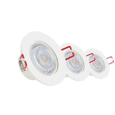 Immagine di Xanlite PACK3SEL345D confezione 3SEL345D Plafoniera luminosa da incasso, set di 3 faretti a LED integrati, dimmerabile, bianco caldo, 3SEL345D, 5 W