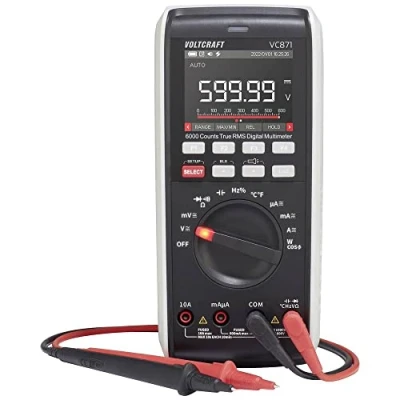 Immagine di VOLTCRAFT VC871 Multimetro portatile digitale Data logger CAT III 1000 V, IV 600 V Display (Counts): 60000