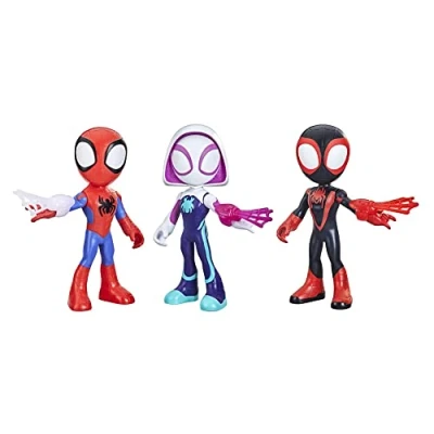 Immagine di Hasbro Marvel &quot;&quot;Spidey e i Suoi Fantastici Amici Action Figure di Eroi Grandi Dimensioni, Confezione Multipla con Giocattolo per età prescolare, 3 [Esclusivo Amazon]