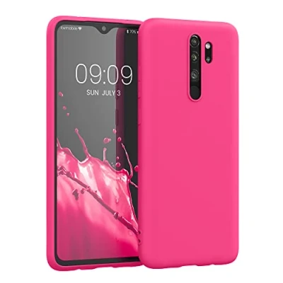 Immagine di kwmobile Custodia Compatibile con Xiaomi Redmi Note 8 Pro Cover Back Case per Smartphone in Silicone TPU Protezione Gommata rosa shocking