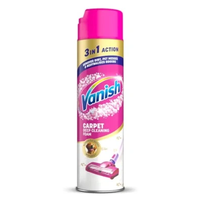 Immagine di Vanish Detergente per tappeti + tappezzeria, Gold Power Foam Shampoo, pulizia di grandi aree, 600 ml