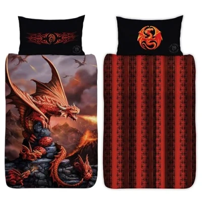 Immagine di ANNE STOKES Set copripiumino, in policotone, multicolore, per letto singolo